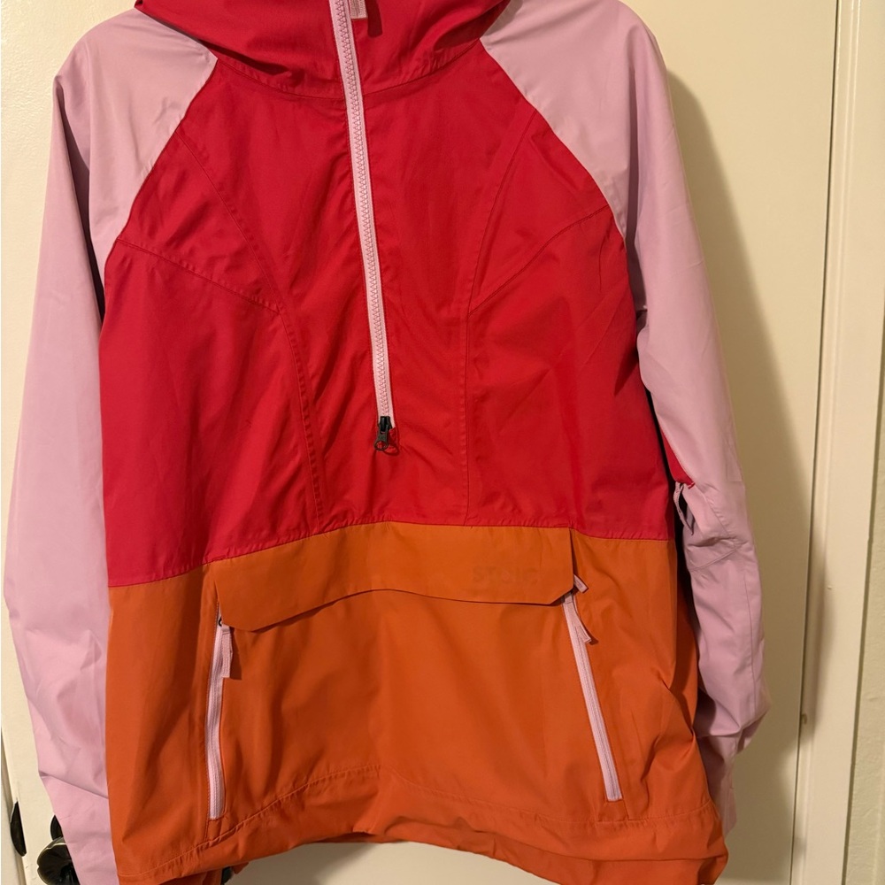 Vibrant Colorblock Hooded Jacket